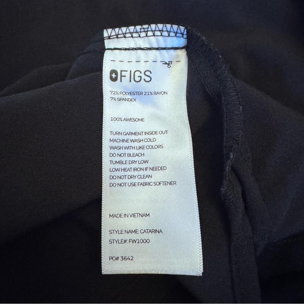 Figs Technical Collection Womens Scrub Set XXL Black - Picture 9 of 15